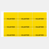 イエローボランティ空白のアバッジ ラベル (シート)