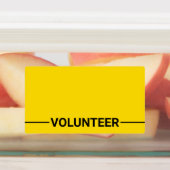 イエローボランティ空白のアバッジ ラベル (貼付)