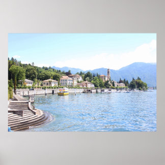 イエローボート着岸建物 ポスター