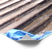 イエローボート着岸建物 ポスター (角)