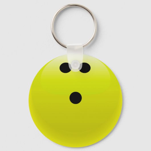 イエローボーリングボール キーホルダー (正面)