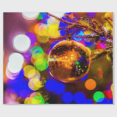 イエローボール、ラ輝くイト ラッピングペーパー (フラット)