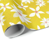 イエローポインセチア |フェスティバル休日クリスマス ラッピングペーパー (ロールコーナー)