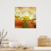 イエローポピーのフラワーポスター ポスター (キッチン)