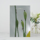 イエローポピー11文房具パーソナライズされた具 便箋 (スタンド正面)