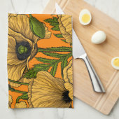 イエローポピー キッチンタオル (四つ折り)