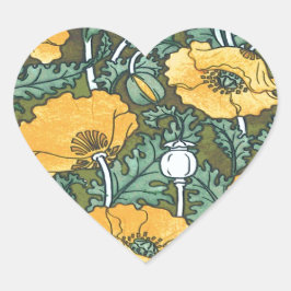イエローポピー ハートシール