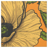 イエローポピー ファブリック (クローズアップ)