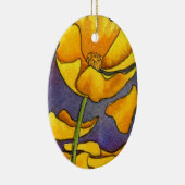 "イエローポピー"フローラオーナメント セラミックオーナメント (右)