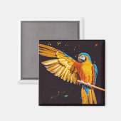 イエローマカオパロット マグネット (正面/裏面)