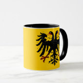 イエローマグの神聖ローマ帝国エンブレム マグカップ (正面右)