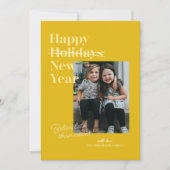 イエローマザービーズノーバー年賀状 シーズンカード (正面)