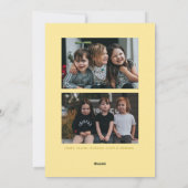 イエローマザービーズノーバー年賀状 シーズンカード (裏面)