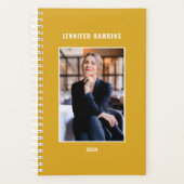 イエローマスタードモダンウィークリービジネスの写真 プランナー手帳 (正面)