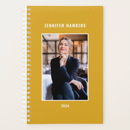 イエローマスタードモダンウィークリービジネスの写真 プランナー手帳 (正面)