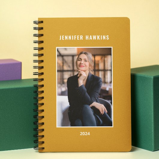 イエローマスタードモダンウィークリービジネスの写真 プランナー手帳