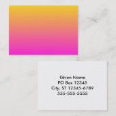 イエローマゼンタグラデーション 名刺 (正面/裏面)