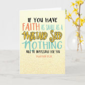 イエローマタイ17:20マスタードシード カード (黄色い花)