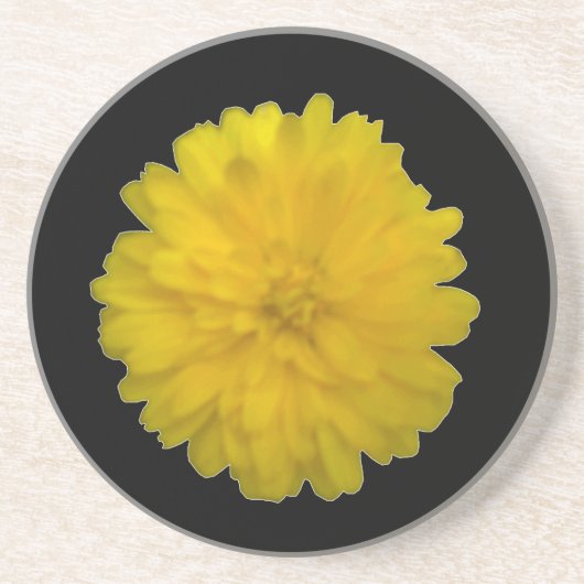 イエローマリゴールドばいせん コースター (正面)
