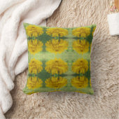 イエローマリゴールド – フローラ装飾用クッション クッション (ブランケット)