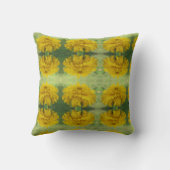 イエローマリゴールド – フローラ装飾用クッション クッション (裏面)