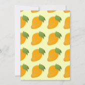 イエローマンゴー熱帯果実愛好家カリブの サンキューカード (正面)