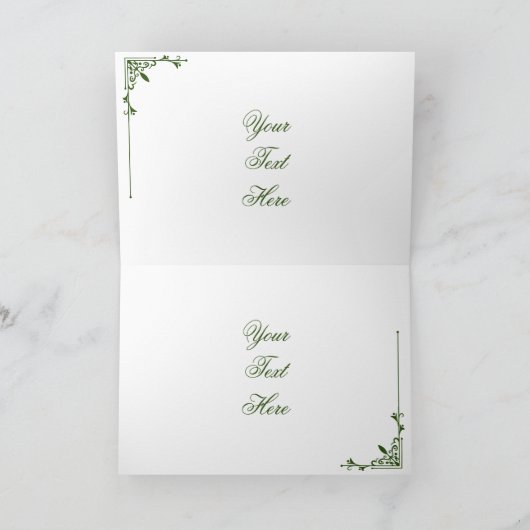 イエローマンダラフラワー折り畳みハッピーバースデーカード カード (内部)