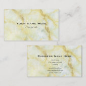 イエローマーブルストーンシンプルの名刺 名刺 (正面/裏面)