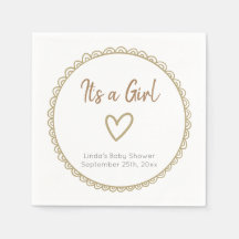 イエローミニマリストドールニュートラルベビーシャワー