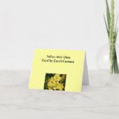 イエローミニライズノートカード シーズンカード (裏面)