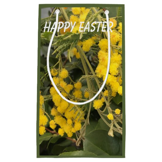 イエローミモサイースター スモールペーパーバッグ (正面)