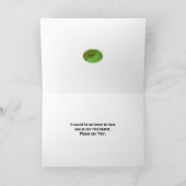 イエローミヤマリンドウのリングボアの依頼カード 招待状 (内部)