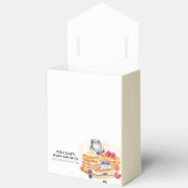 イエローミルクベリーパンケーキブランチ赤ちゃんシャワー フェイバーボックス (見開き)