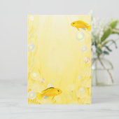 イエロームブナシクリッド水槽魚招待状 招待状 (スタンド正面)