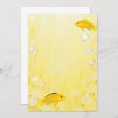 イエロームブナシクリッド水槽魚招待状 招待状 (正面/裏面)