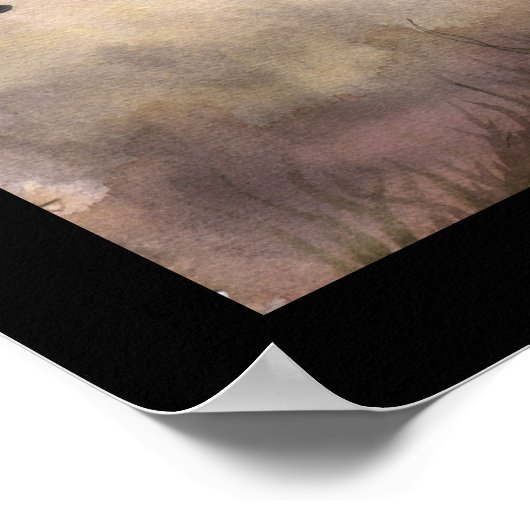 イエロームーンオータムーンフェアリーポスタープリント ポスター (角)