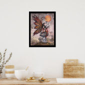 イエロームーンオータムーンフェアリーポスタープリント ポスター (キッチン)