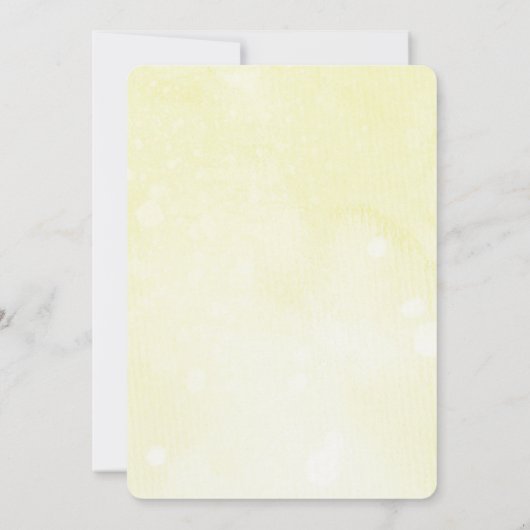 イエロームーンスターズオベビーニュートラルシャワー 招待状 (裏面)