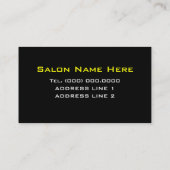 イエローメイクアップアーティスト 名刺 (裏面)