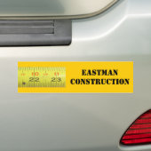 イエローメタルテープメジャー バンパーステッカー (車上)