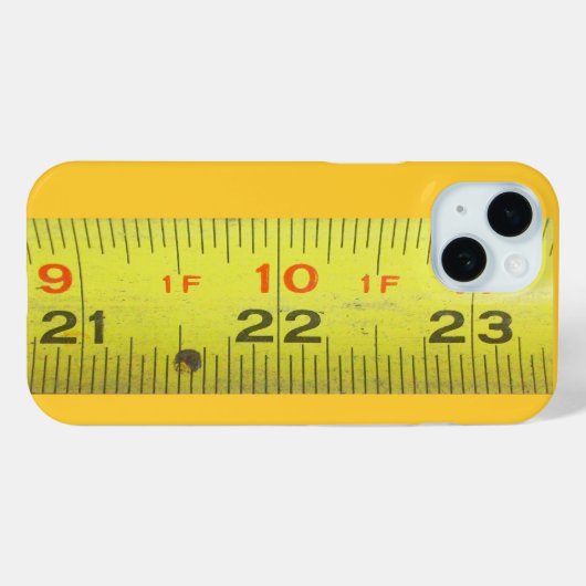 イエローメタルテープメジャー Case-Mate iPhoneケース (裏面 (横))