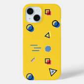 イエローメンフィスモノグラムケースメイトiPhoneケース Case-Mate iPhoneケース (裏面)