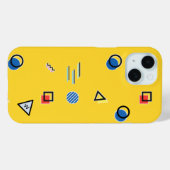 イエローメンフィスモノグラムケースメイトiPhoneケース Case-Mate iPhoneケース (裏面 (横))