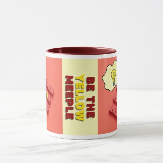 イエローメープルゲームデザイナーコーヒーマグ マグカップ (中央)