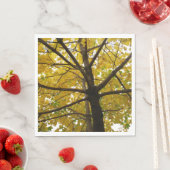 イエローメープルツリーズオータム自然 スタンダードランチョンナプキン (インサイチュ)
