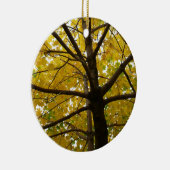 イエローメープルツリーズオータム自然 セラミックオーナメント (右)