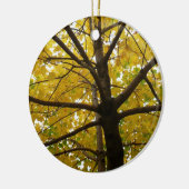 イエローメープルツリーズオータム自然 セラミックオーナメント (左)