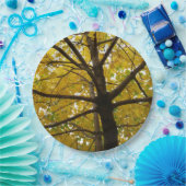 イエローメープルツリーズオータム自然 ペーパープレート (パーティー)