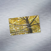 イエローメープルツリーズオータム自然 マグネット名刺 (インサイチュ)