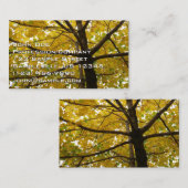 イエローメープルツリーズオータム自然 名刺 (正面/裏面)